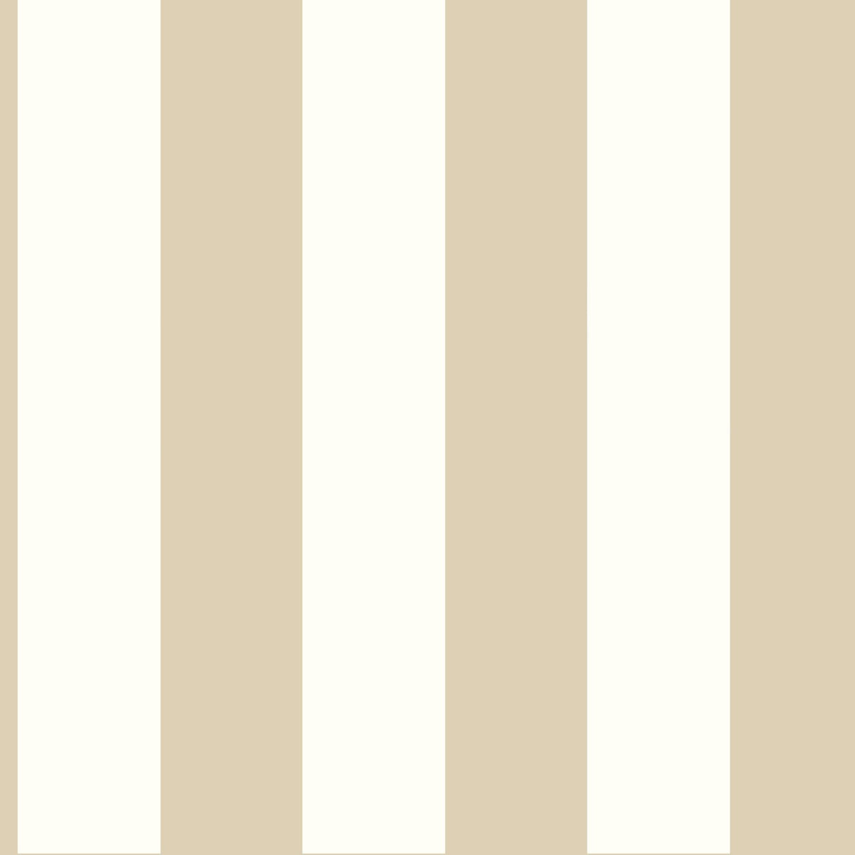 3-in Stripe Tan Metallic Wallpaper with Metallic Sure Strip Finish - York SA9177SAM
