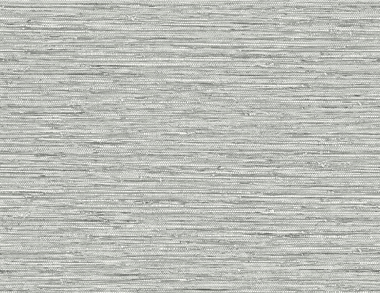Isla Faux Jute wallpaper in Half Moon Grey with a matte faux jute/grasscloth texture