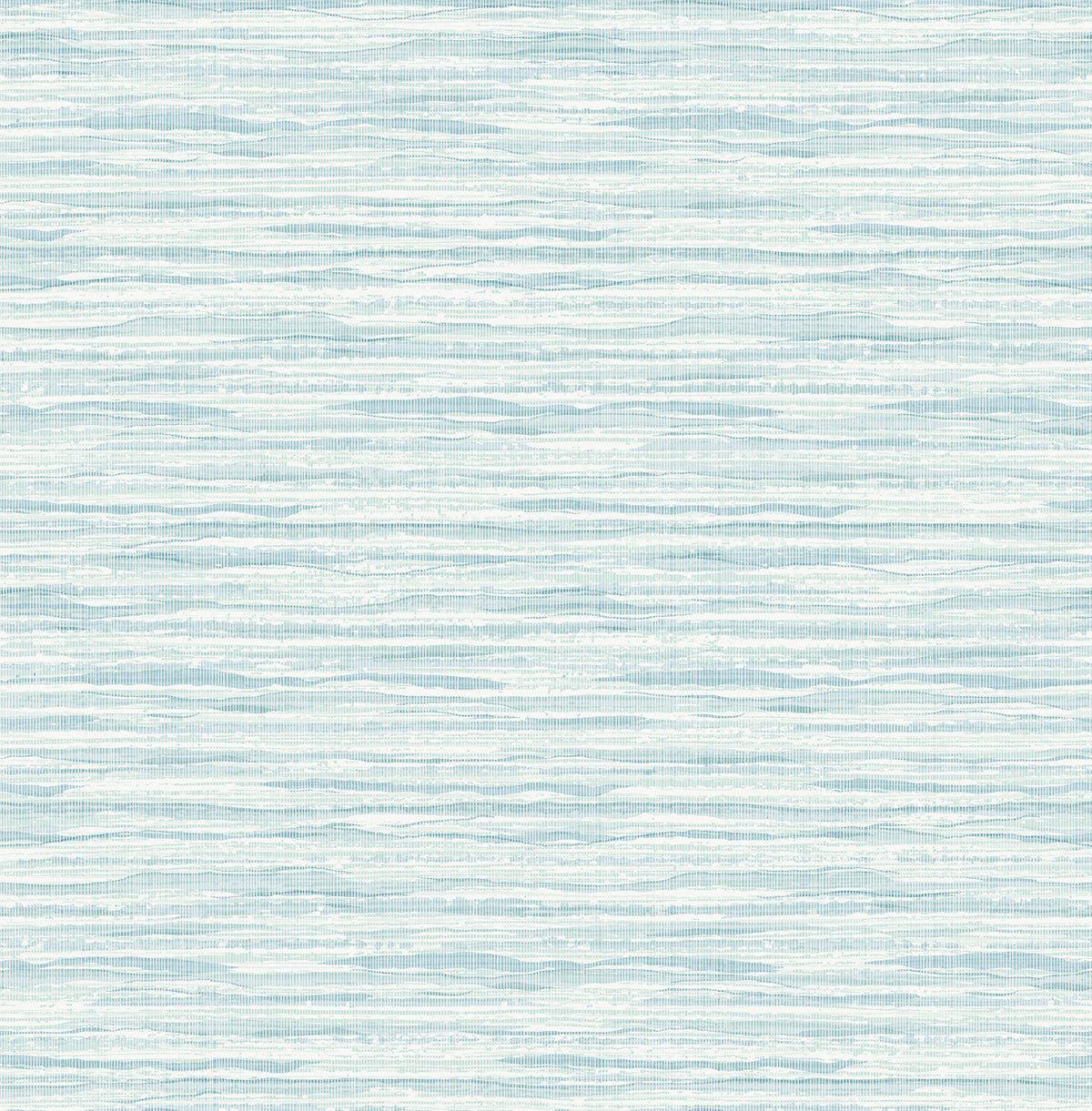 Skye Wave Stringcloth wallpaper in Pool Ripple blue coastal texture