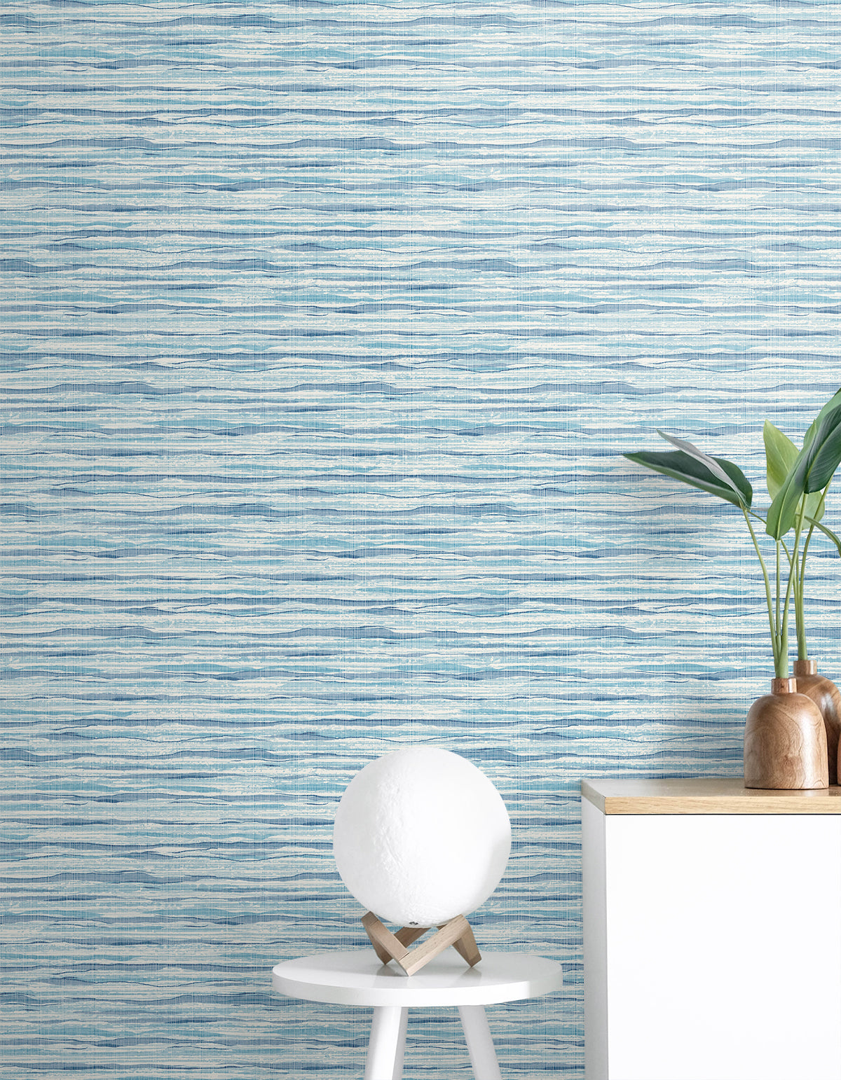 Skye Wave Stringcloth Summer Surf by Summer House Textured Coastal Wallpaper – Seabrook Designs SC21122