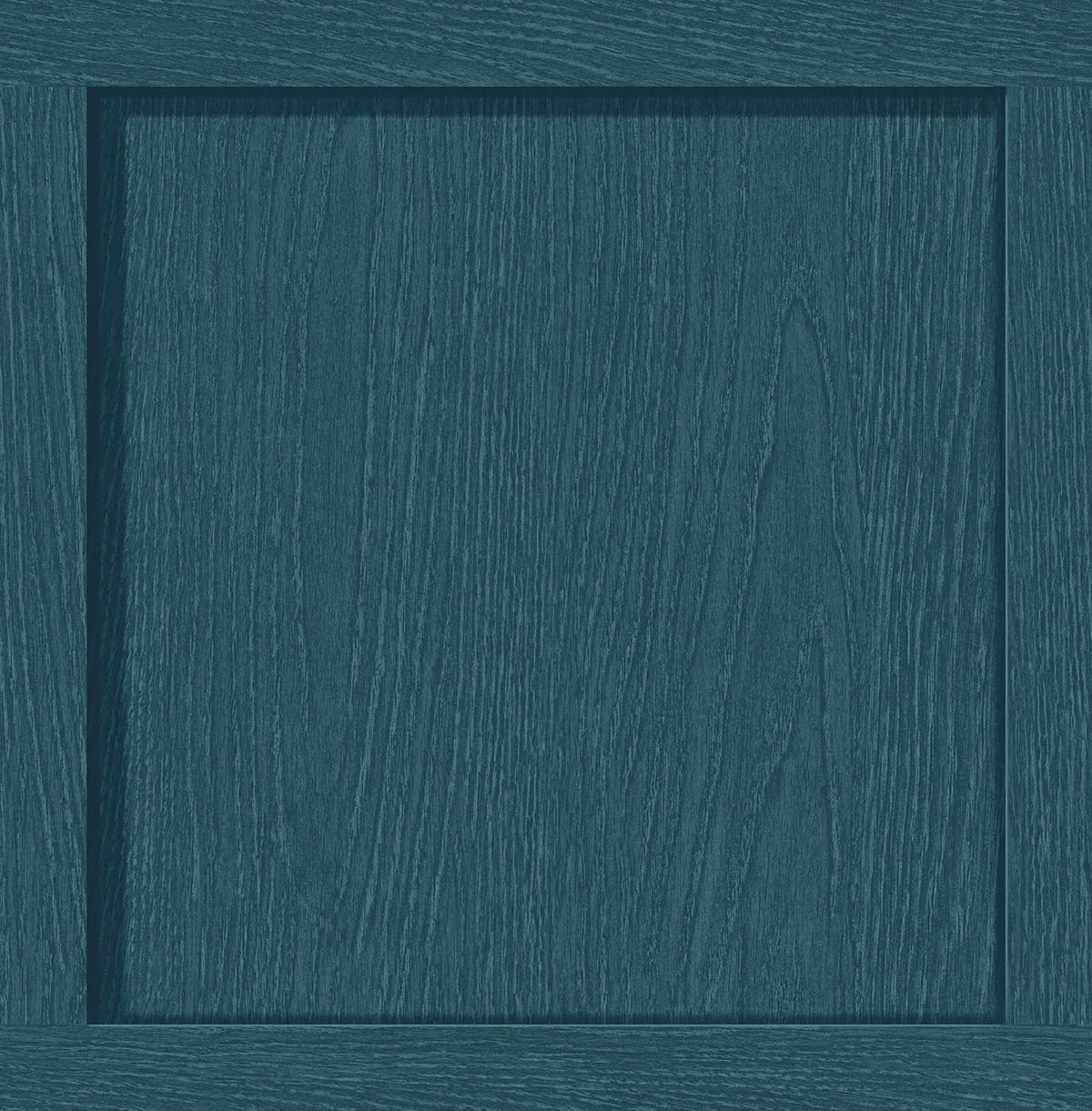 Teal wood panel square grid peel and stick wallpaper pattern