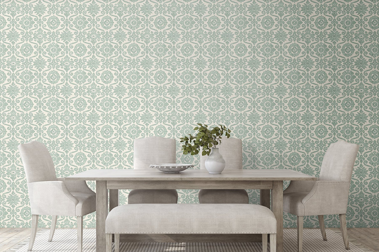 Augustine Mineral Green by Stacy Garcia Peel and Stick Geometric Peel & Stick Wallpaper – Stacy Garcia Home SG10804