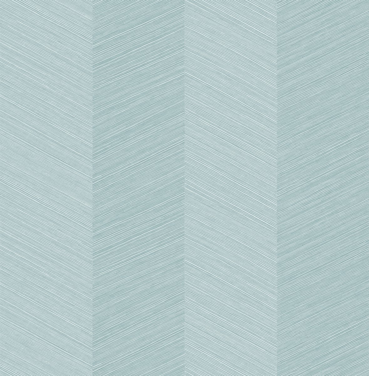 Chevy Hemp Blue Bell peel and stick wallpaper with subtle chevron grasscloth texture