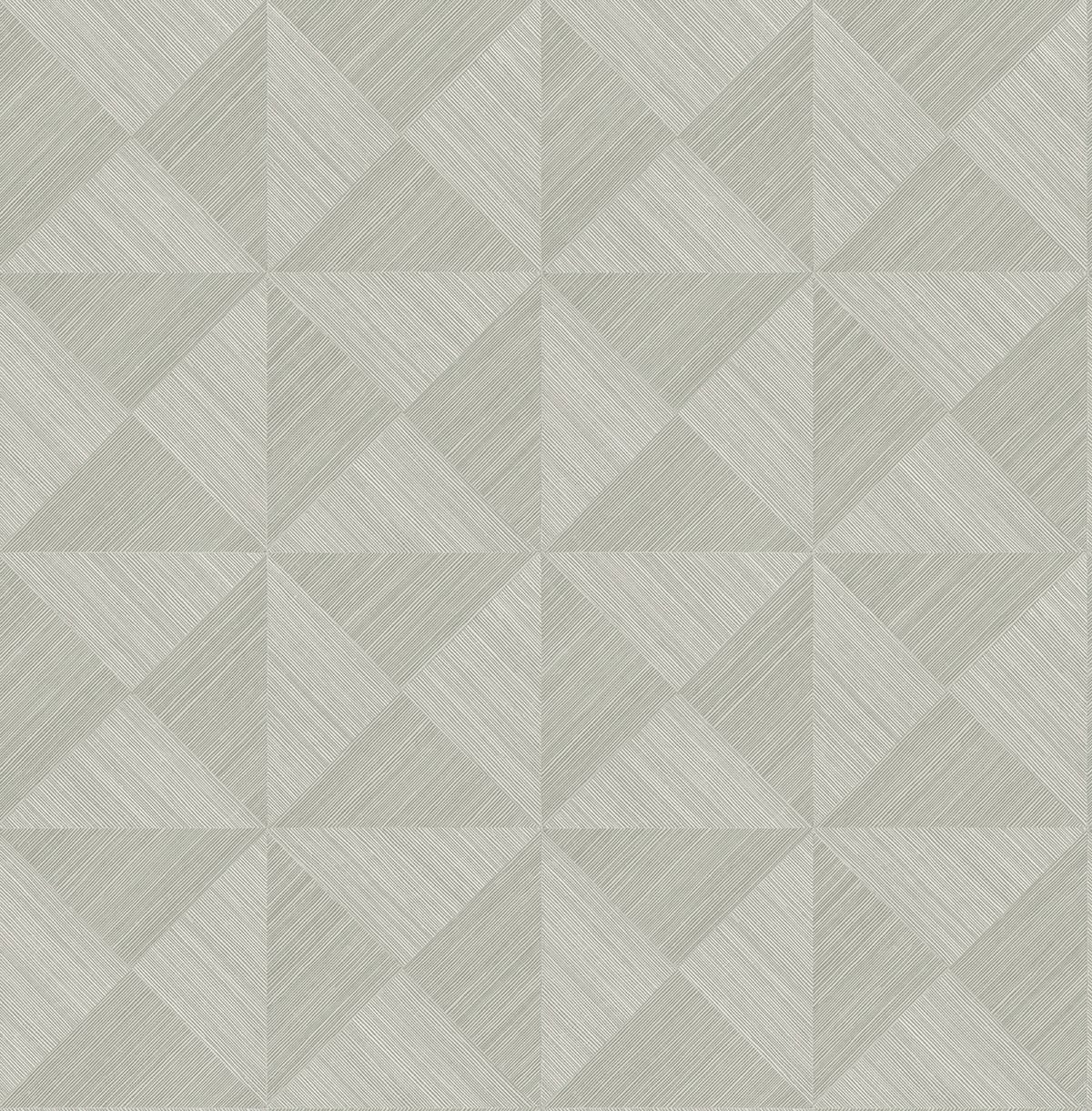 Geo Inlay Lunar Grey peel and stick geometric wallpaper pattern
