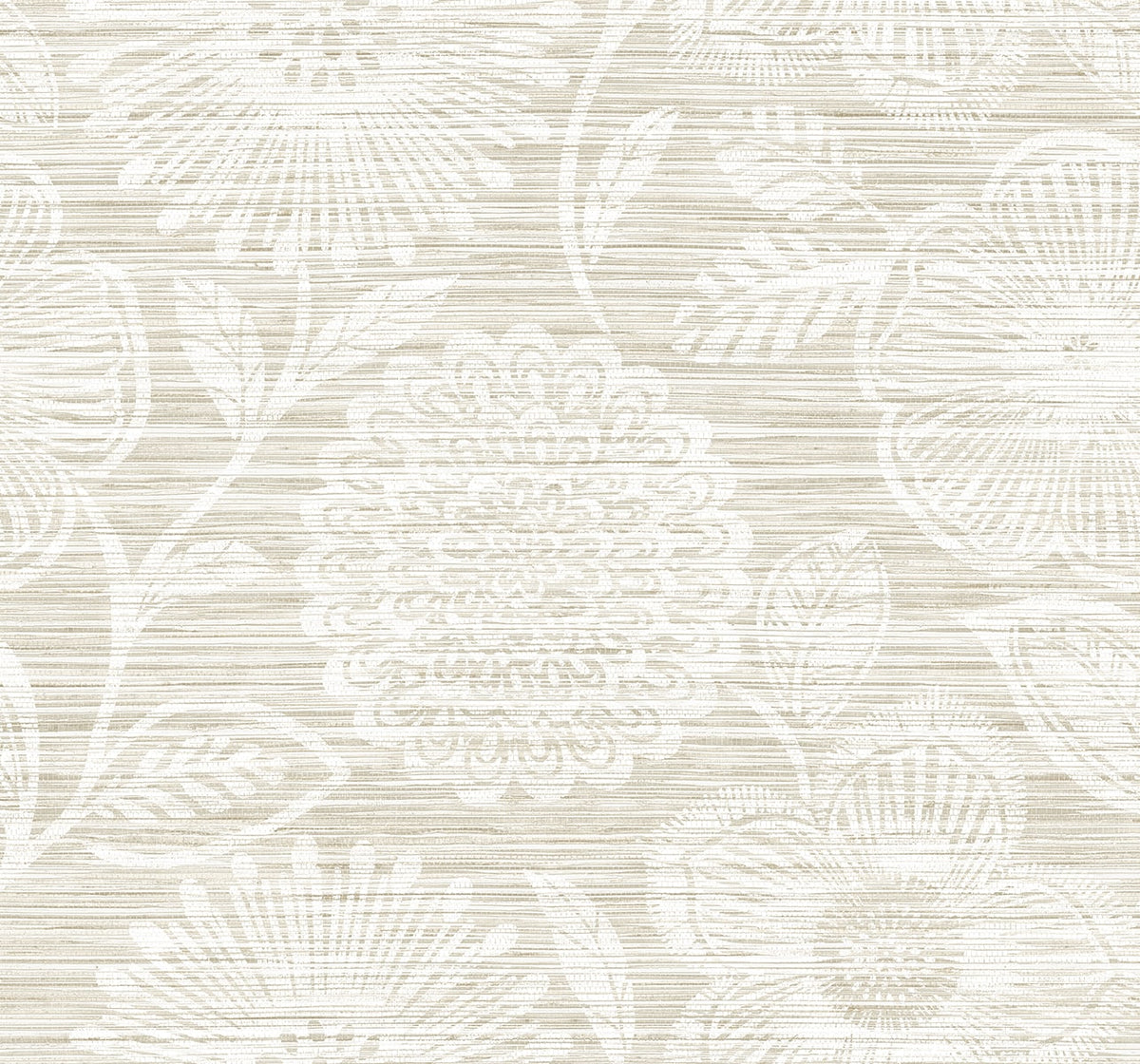 Faux Grass Floral Sand by Stacy Garcia Peel and Stick Faux Grasscloth Floral Peel & Stick Wallpaper – Stacy Garcia Home SG13307