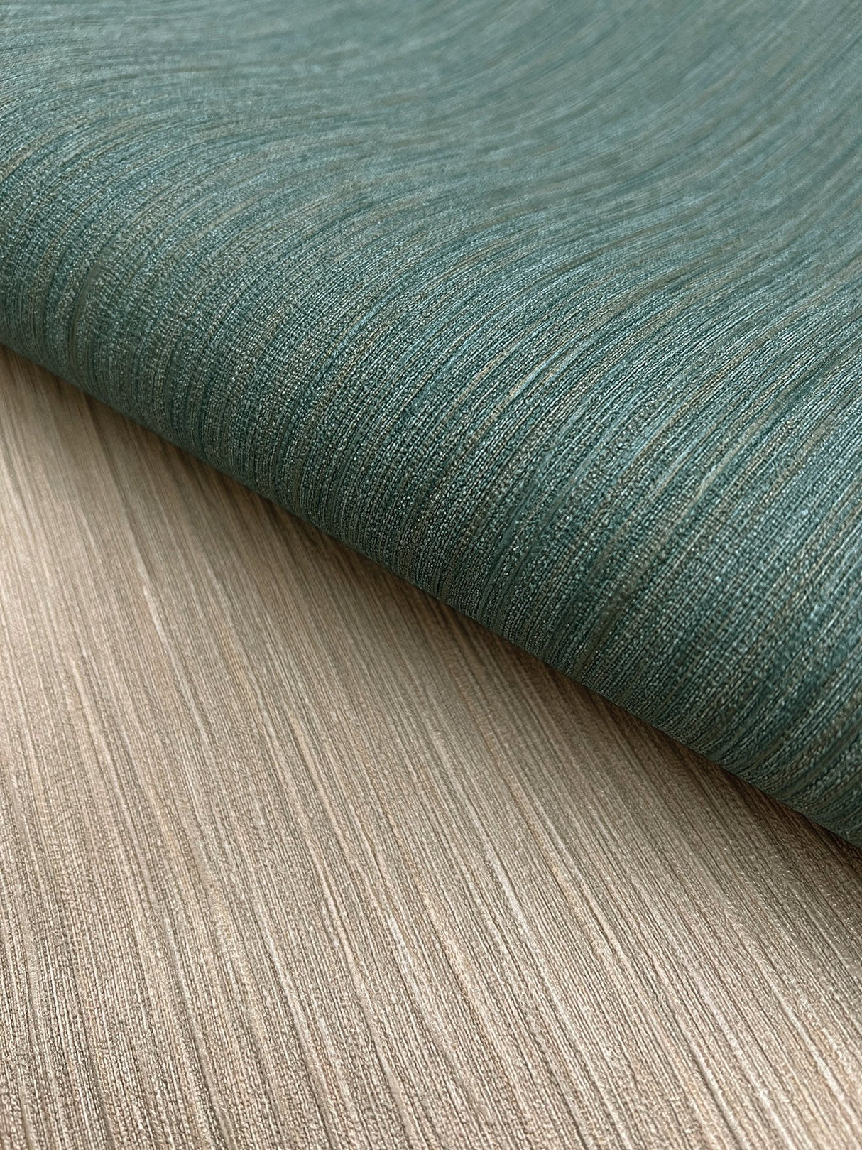 Soft Rain Teal Wallpaper with Textured Modern Striations - York SI24614
