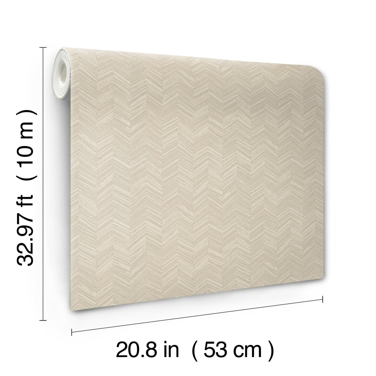 Raised Chevron Beige Wallpaper with Modern Chevron Texture - York SI25361