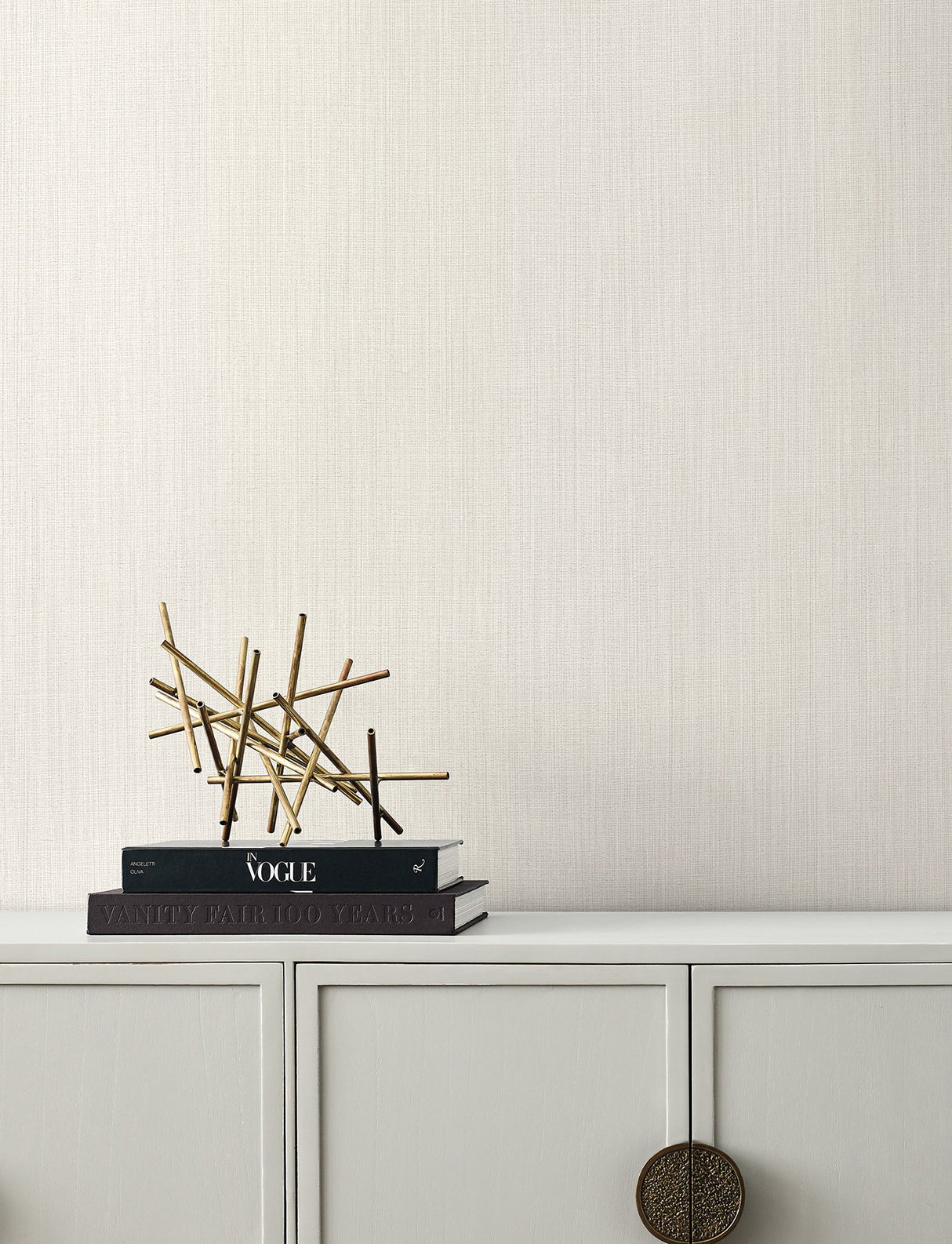 Paloma Texture Light Grey Wallpaper with Subtle Vertical Stria Texture - York SI25390