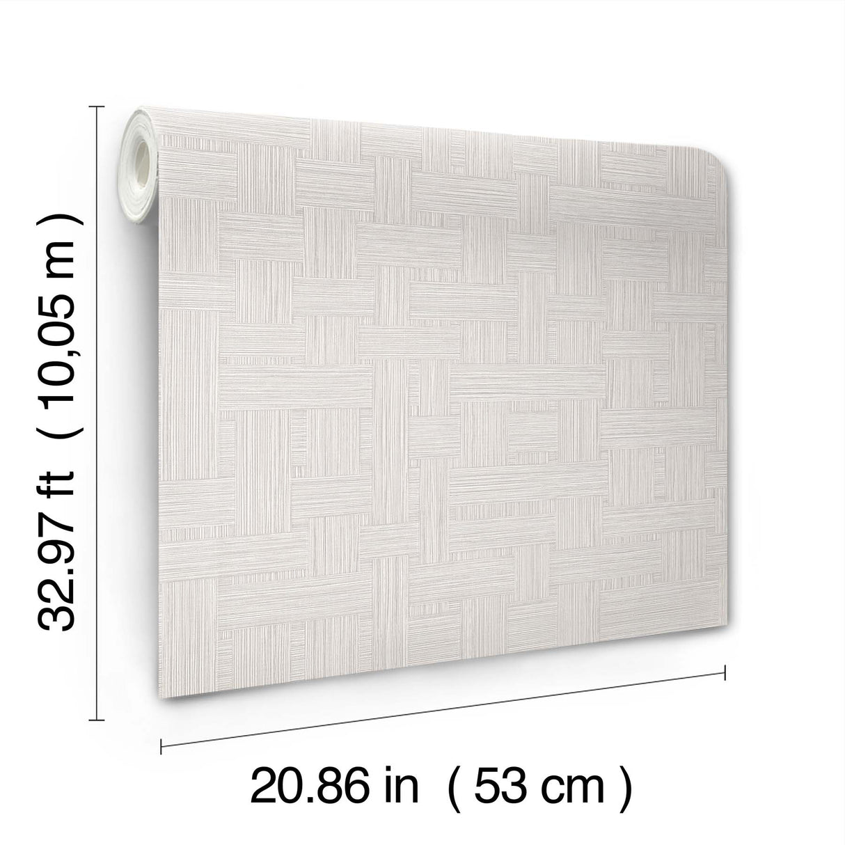 Basketry Warm Grey by York Wallcoverings Vinyl on Non Woven Wallpaper – York Wallcoverings SI25724