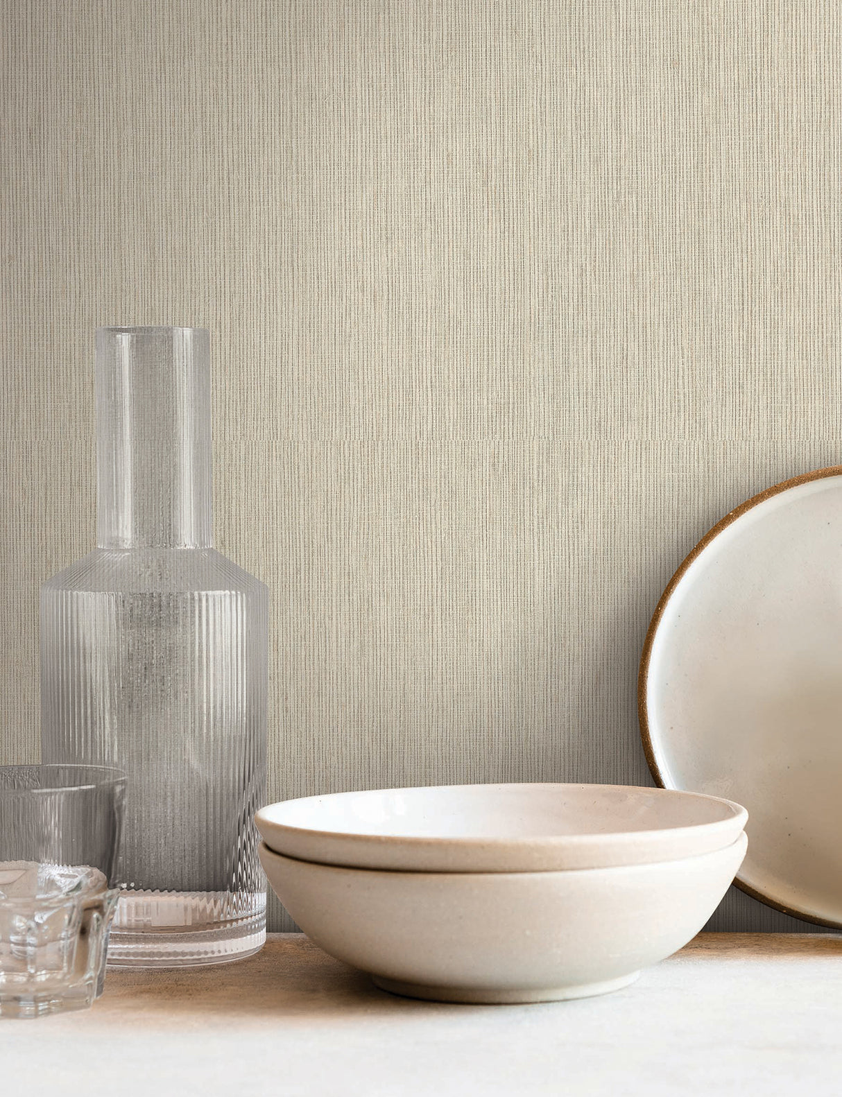Lilah Wheat by York Wallcoverings Woven Faux Grasscloth Vinyl Wallpaper – York Wallcoverings SI25771