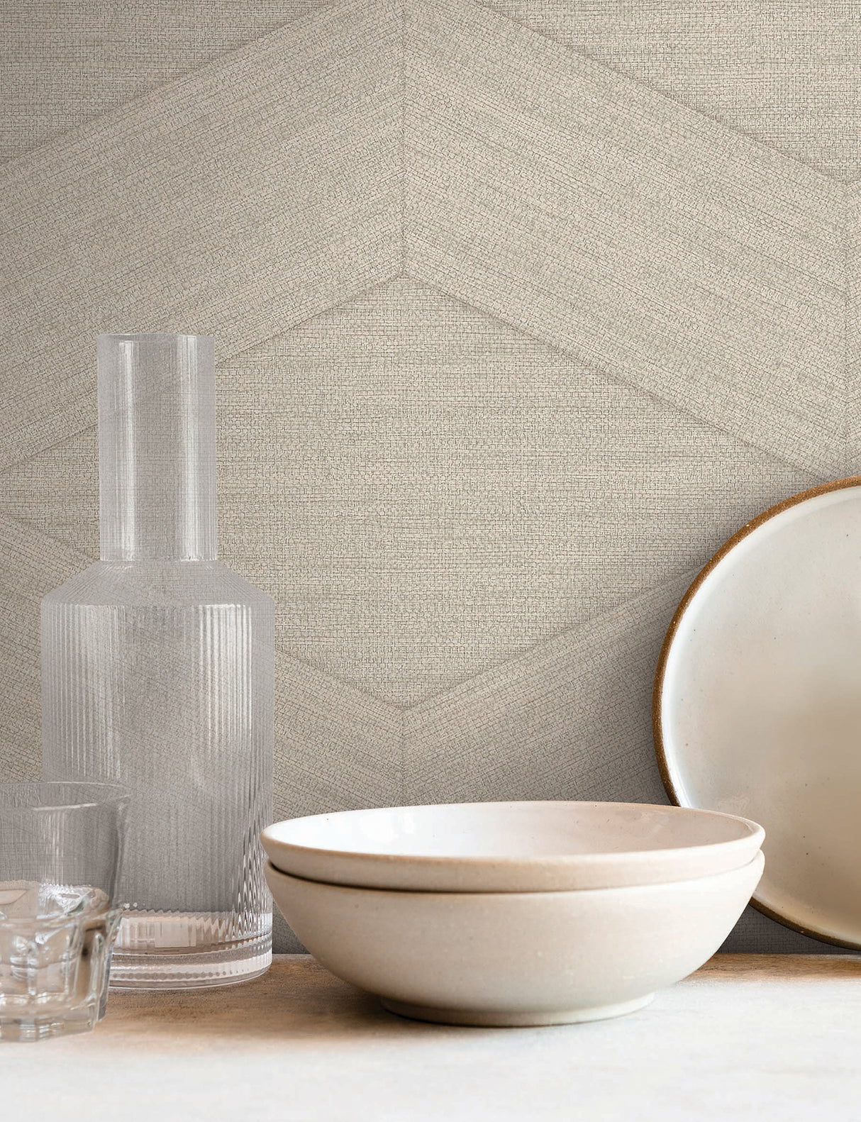 Huntsman Sand by York Wallcoverings Geometric Vinyl Wallpaper – York Wallcoverings SI25835