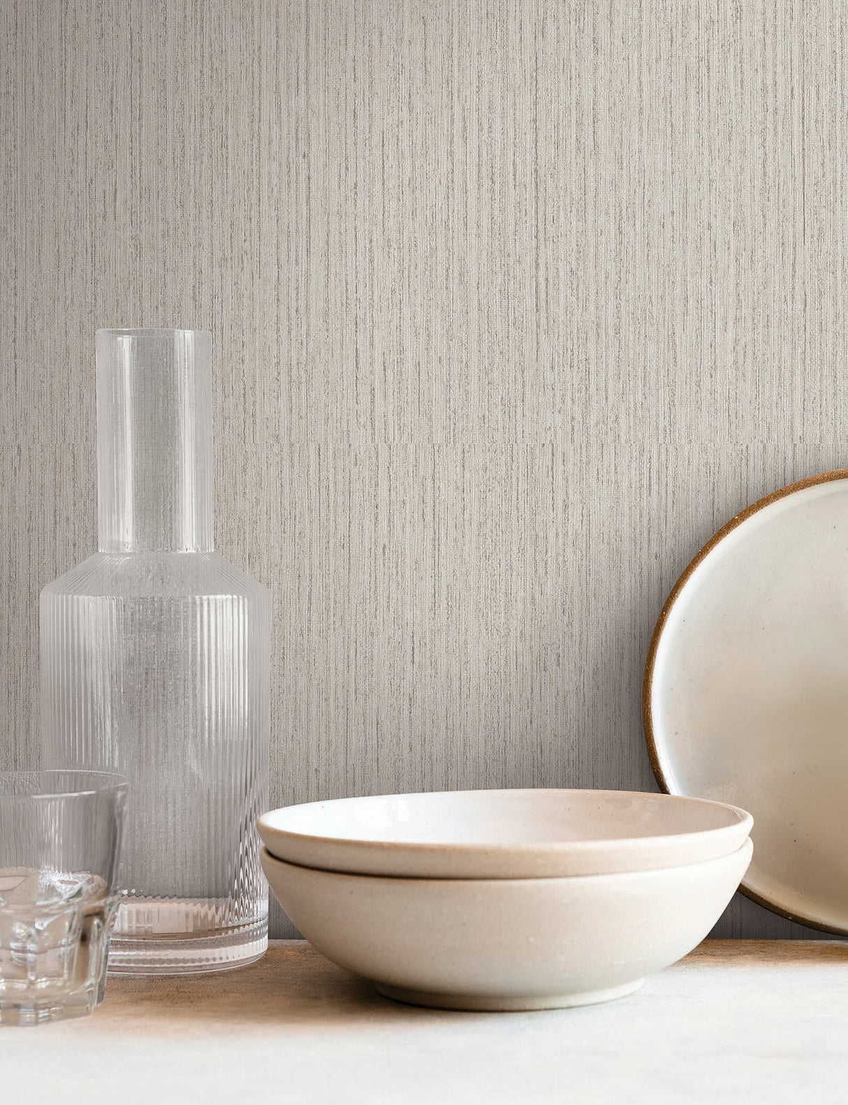 Shetland Ecru by York Wallcoverings Textured Vinyl Wallpaper – York Wallcoverings SI25841