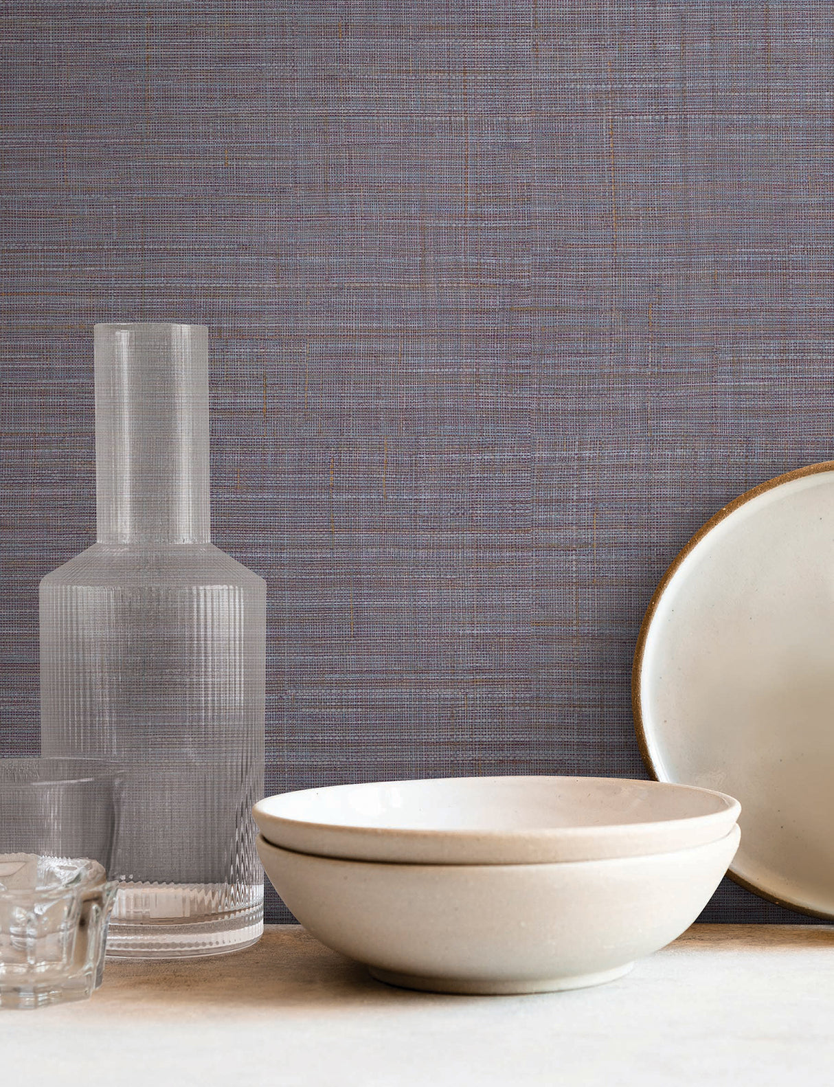 Lotus Silk Lilac by York Wallcoverings Textured Vinyl Wallpaper – York Wallcoverings SI25870