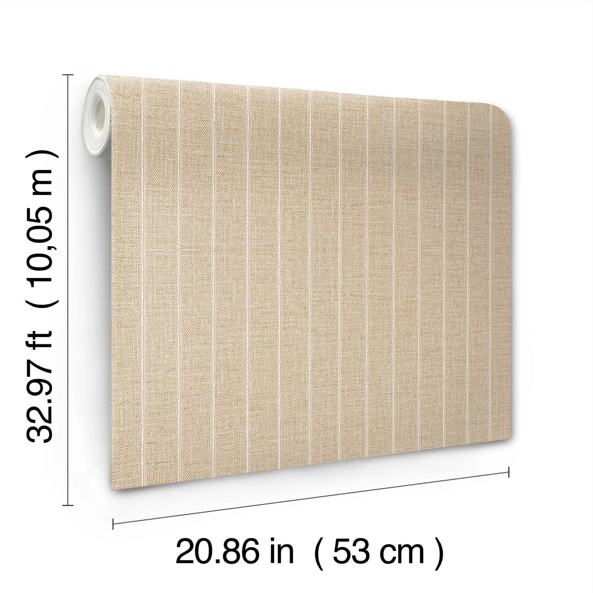 Cording Stripe Sienna by York Wallcoverings Vinyl on Non Woven Wallpaper – York Wallcoverings SI26122