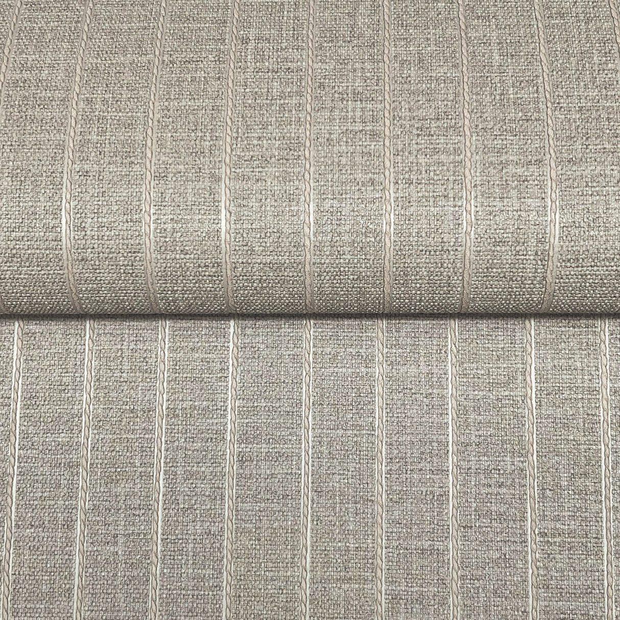 Cording Stripe Smoke by York Wallcoverings Striped Vinyl on Non Woven Wallpaper – York Wallcoverings SI26124