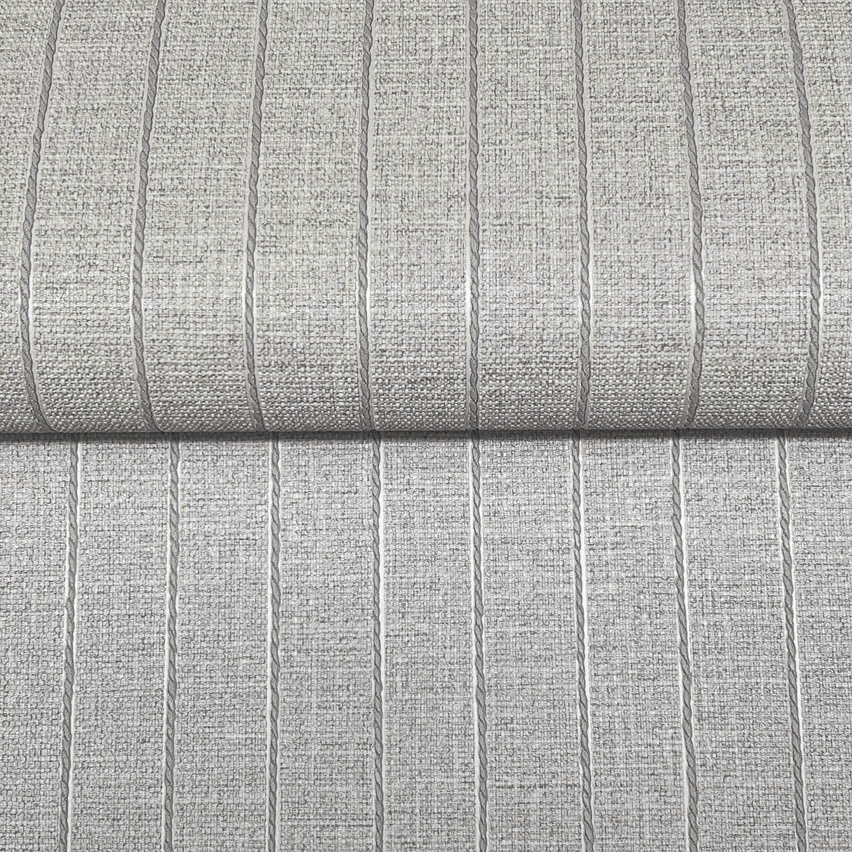 Cording Stripe Dove Grey by York Wallcoverings Textured Stripe Wallpaper – York Wallcoverings SI26127