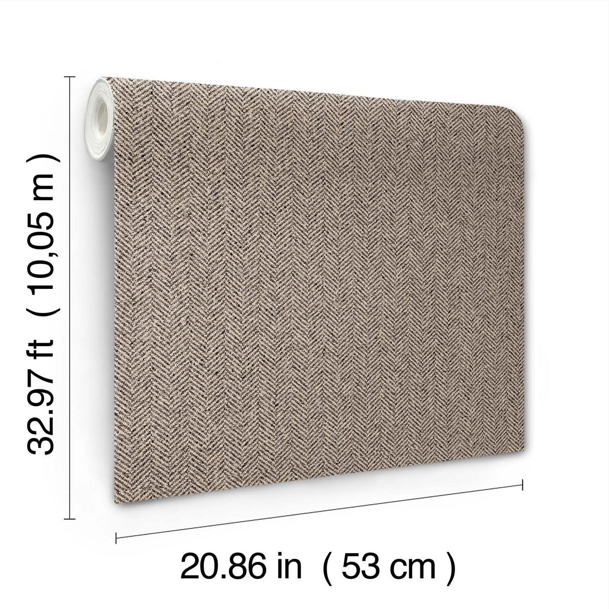 Tailored Chevron Latte by York Wallcoverings Vinyl on Non Woven Wallpaper – York Wallcoverings SI26134