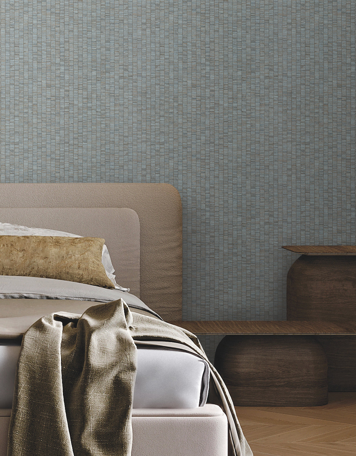 Lemuria Blue by York Wallcoverings Striped Vinyl Wallpaper – York Wallcoverings SI6576