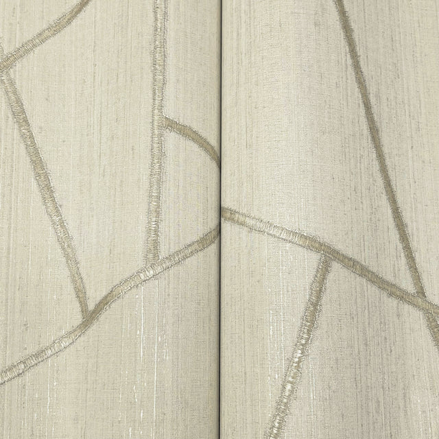 Lisle Ivory by York Wallcoverings Geometric Vinyl Wallpaper – York Wallcoverings SI6823