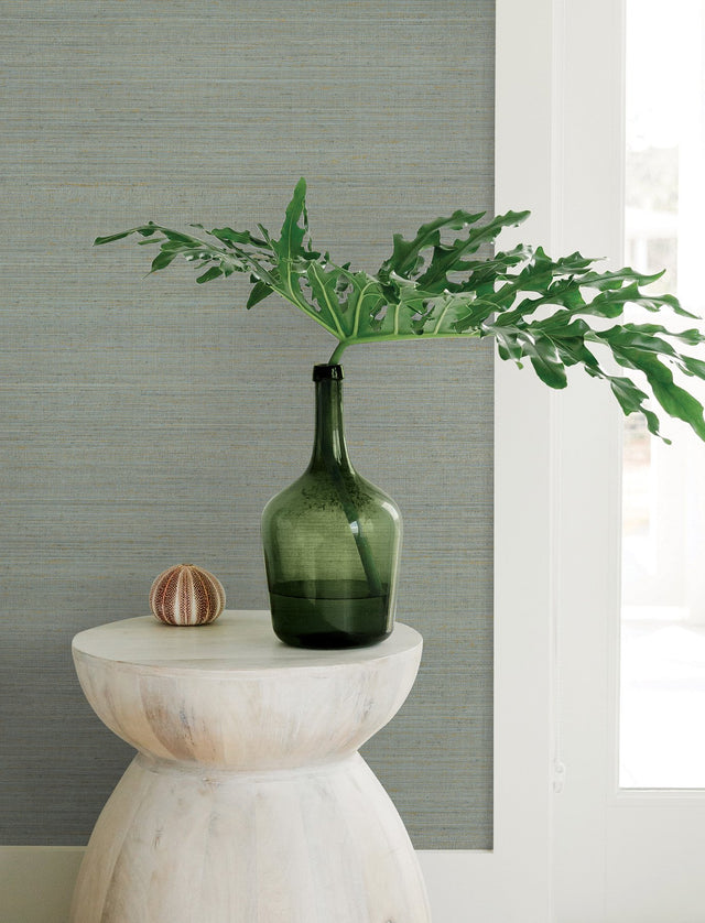Milano Silk Spa Vinyl Wallpaper with Solid Textured Motif - York SI6841