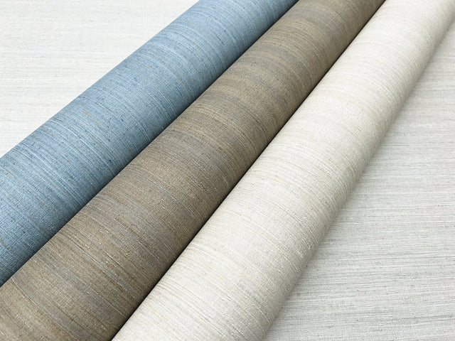 Milano Silk Linen Wallpaper in Linen Traditional Solid Textured Vinyl, Unpasted, 39.3 in x 33 ft Roll - York SI6845