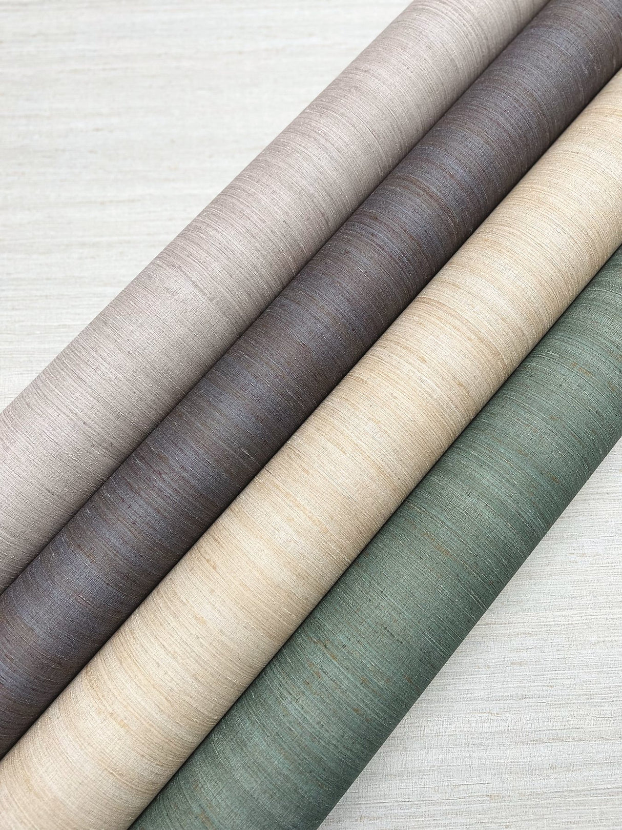 Milano Silk Fog Vinyl Wallpaper with Textured Solid Motif - York SI6848