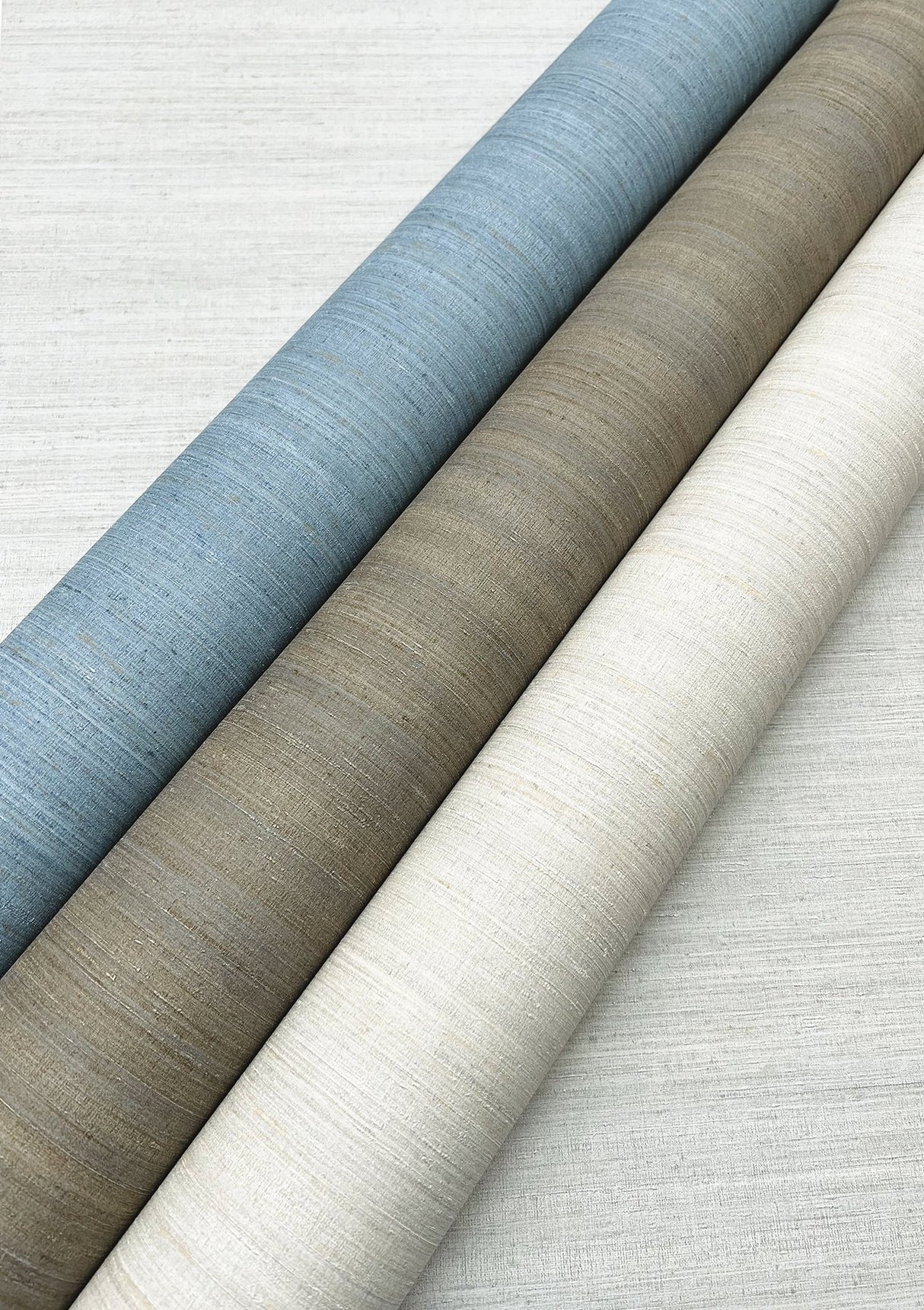 Milano Silk Grey Wallpaper with Textured Silk Motif - York SI6849