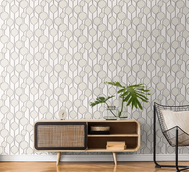 Minimalist Geometric Marshmallow by The Simple Life Geometric Wallpaper – Seabrook Designs SL80100