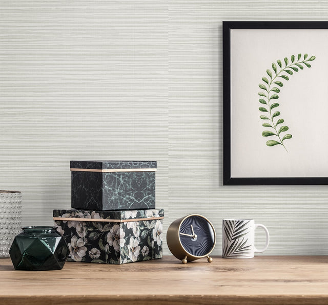 Calm Seas Snowbound by The Simple Life Striped Wallpaper – Seabrook Designs SL80900