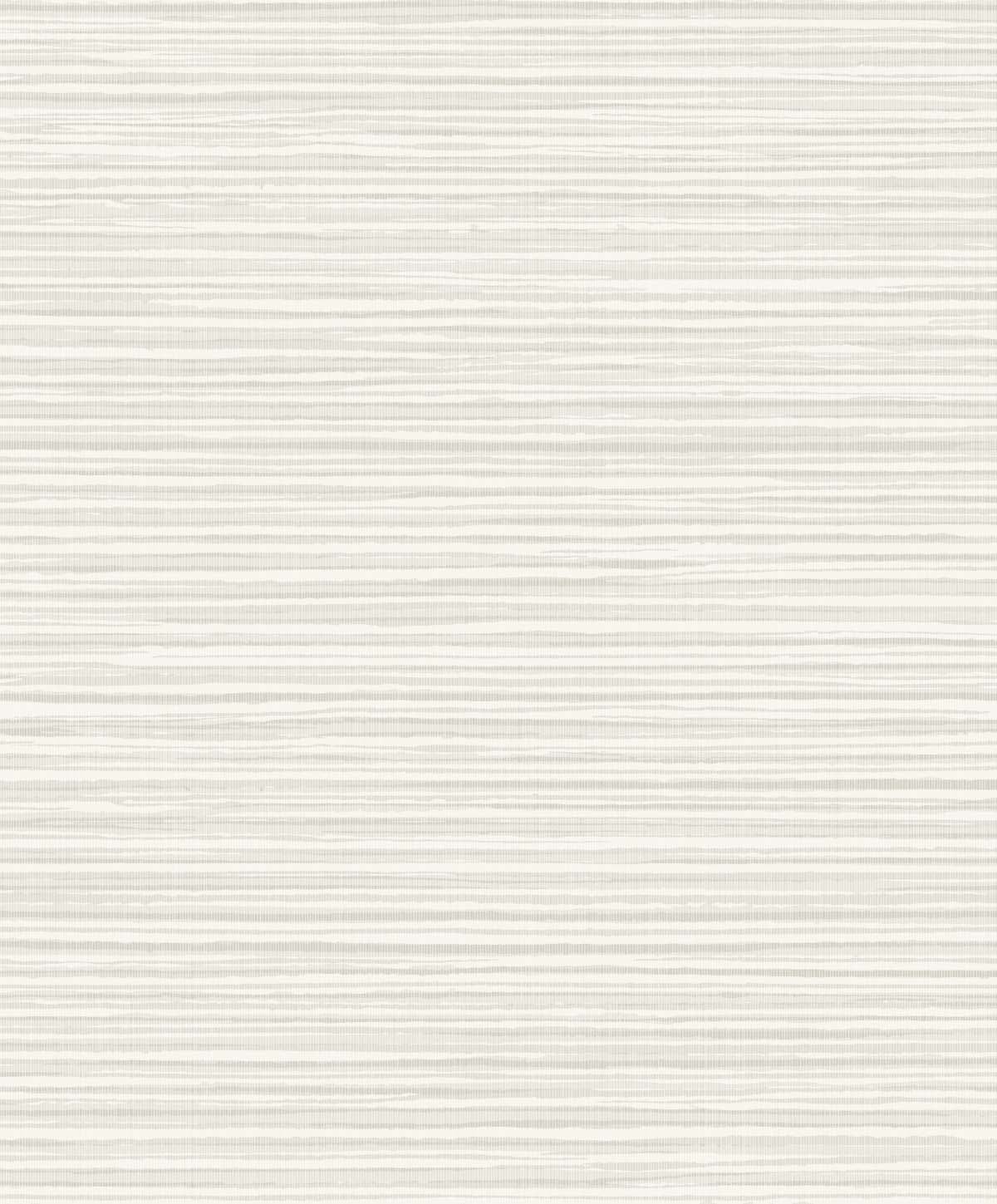 Close-up of Calm Seas Snowbound wallpaper featuring subtle off-white horizontal stripes with a matte finish.