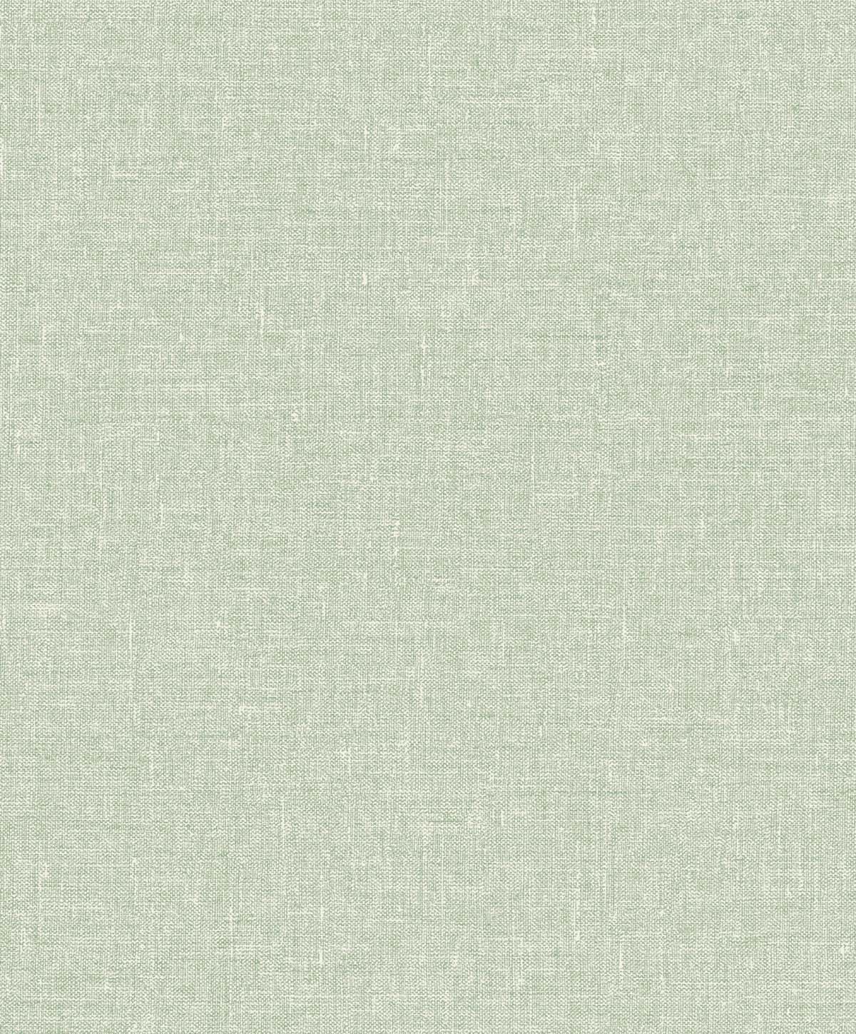 Soft Linen wallpaper in Sage with a subtle woven linen texture