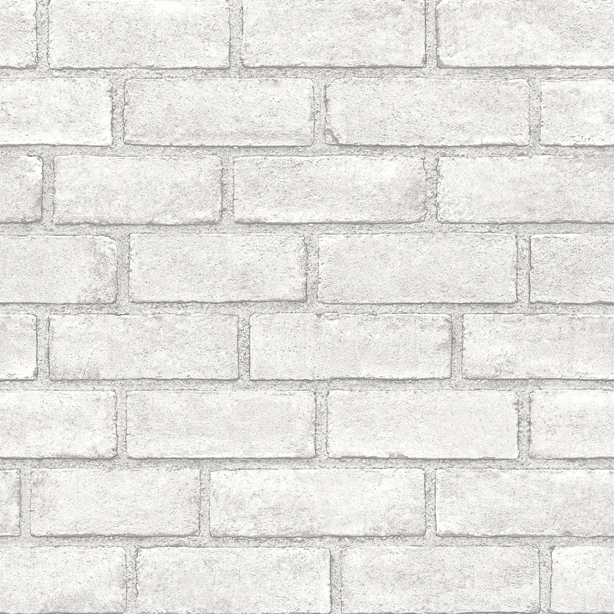 District Brick White Peel and Stick Wallpaper with Modern Brick Patter ...