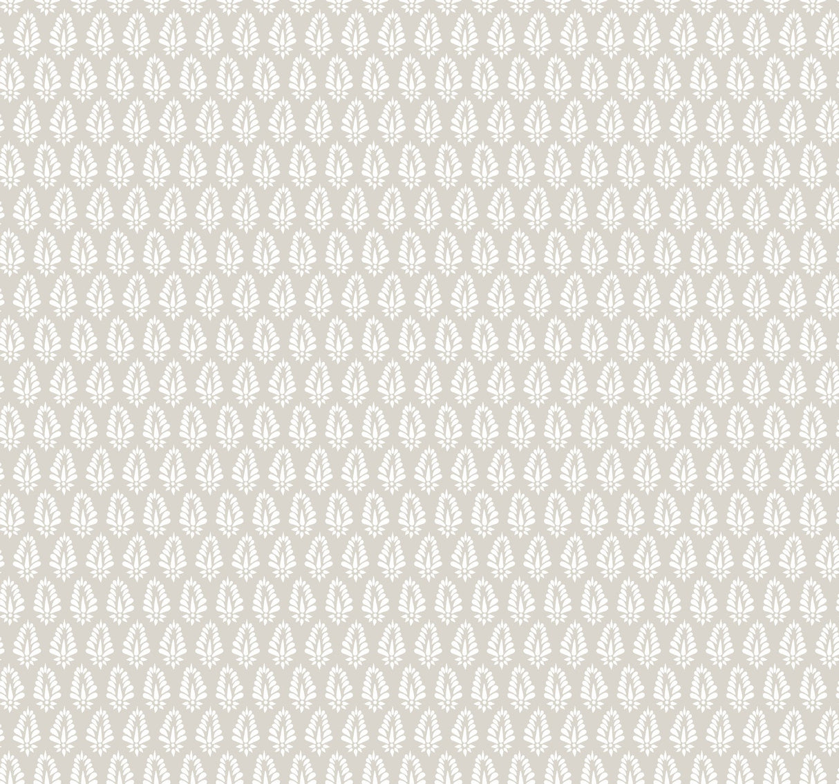 Mehndi Taupe Wallpaper with Petite Botanical Medallion Small Print - York SP1522