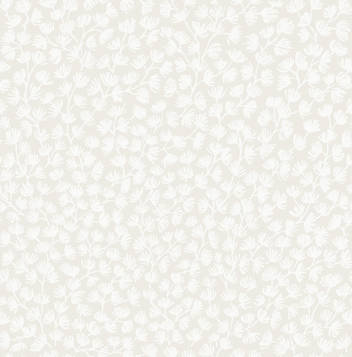 Sea Fern Driftwood Peel & Stick Wallpaper with Coastal Botanical Leaf Motif - SSS6306