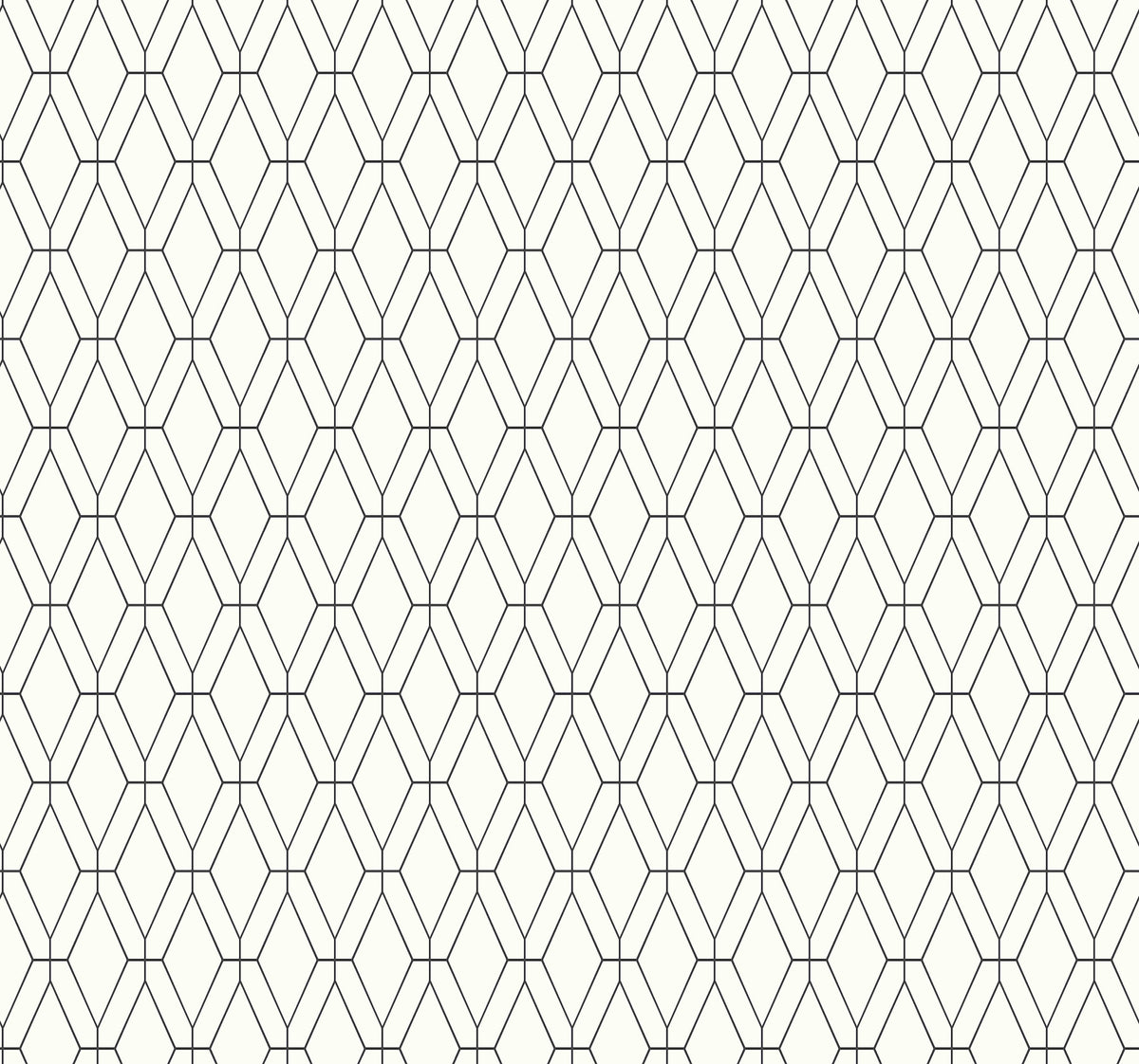 Diamond Lattice Black Wallpaper by Inspired by Color - SW7518