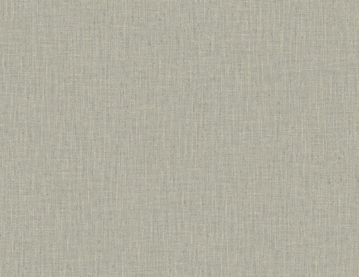 Tweed wallpaper in Warm Clove with subtle faux linen texture