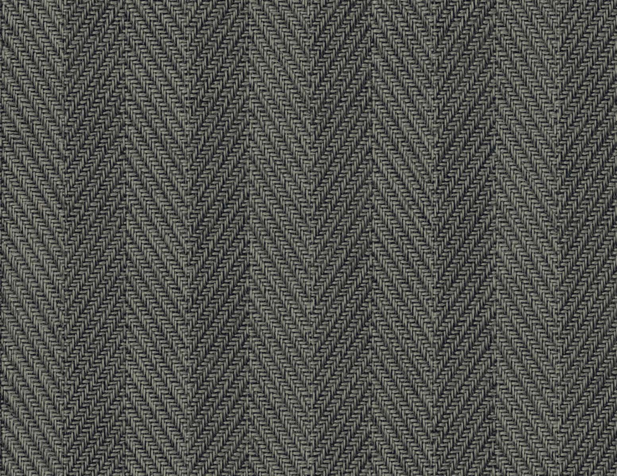 Throw Knit chevron knit-texture look wallpaper in Faded Onyx (black/charcoal)