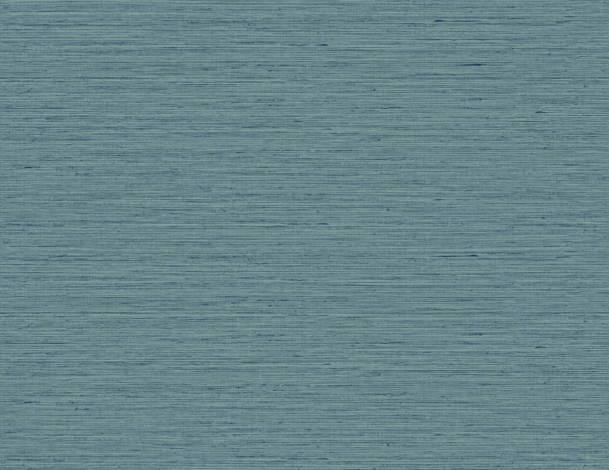 Blue faux sisal (faux grasscloth) texture wallpaper