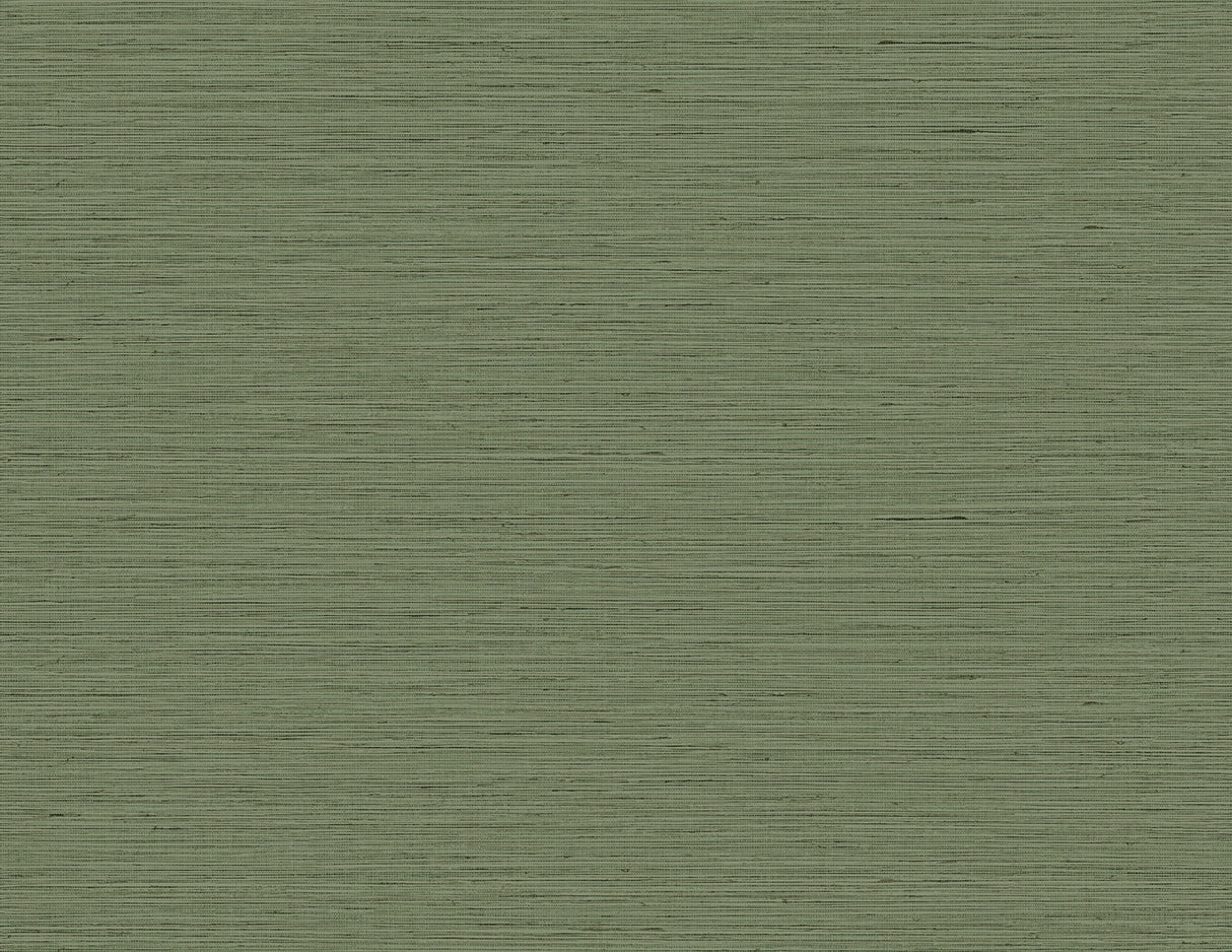 Edmond Faux Sisal wallpaper in Faded Jade (green faux grasscloth texture)