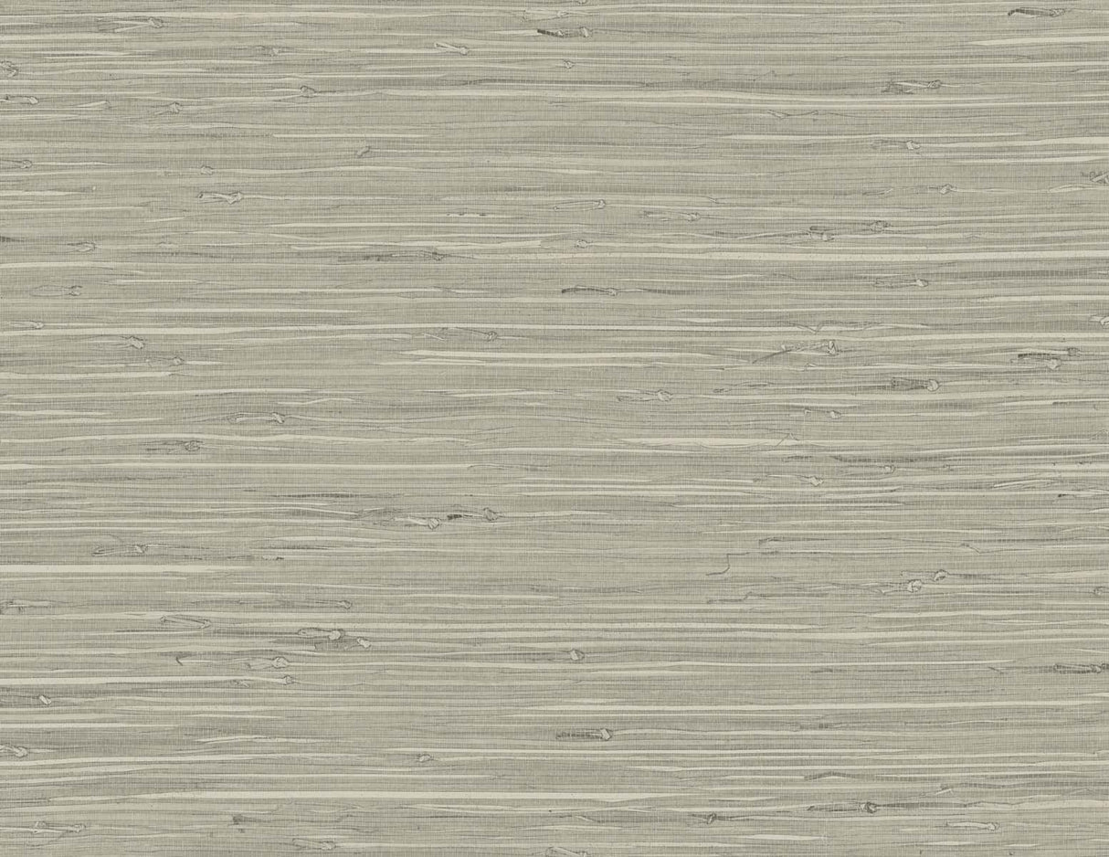 Marion Faux Arrowroot wallpaper in Layered Slate with matte faux grasscloth texture