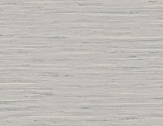 Washed stone grey faux grasscloth (arrowroot) texture vinyl wallpaper