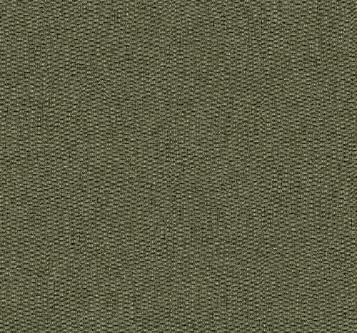 Leaf green faux linen texture vinyl wallpaper