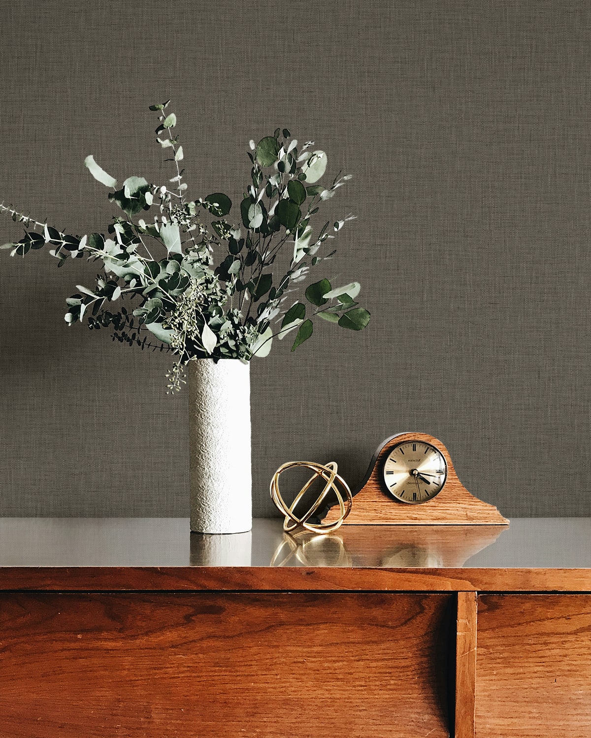 Stretford Linen Wool by Fibers and Threads Faux Linen Vinyl Wallpaper – Seabrook Designs TH90222