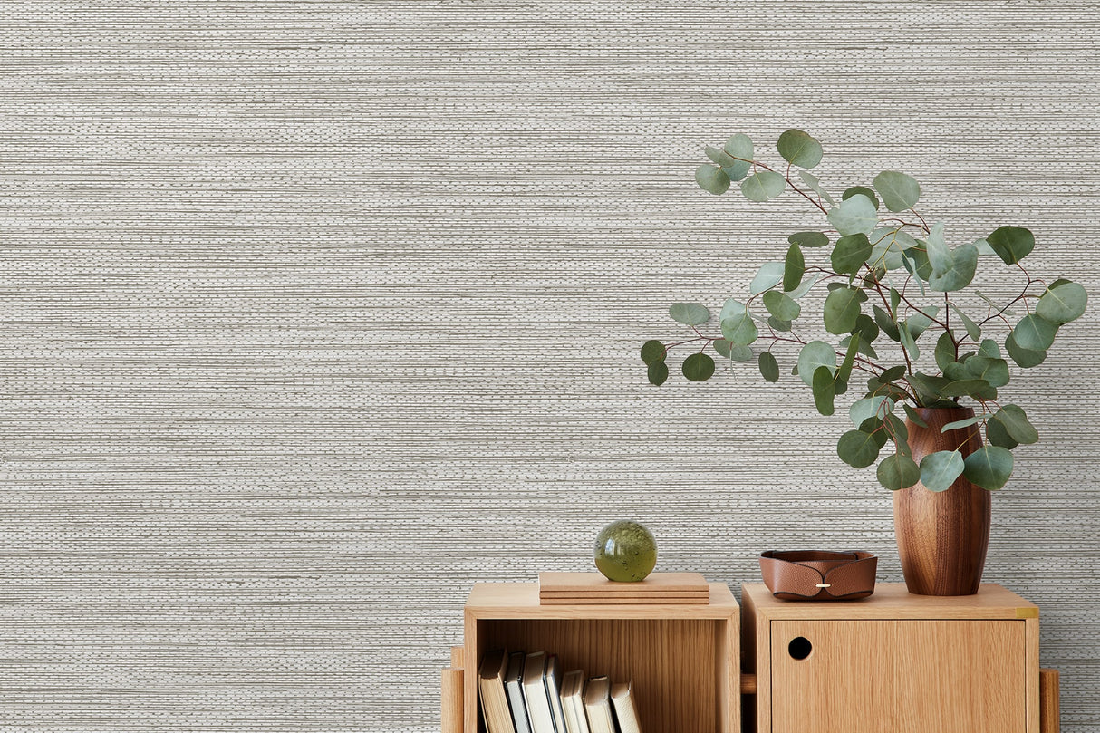 Hollinwood Weave Stardew by Fibers and Threads Faux Grasscloth Wallpaper – Seabrook Designs TH91800