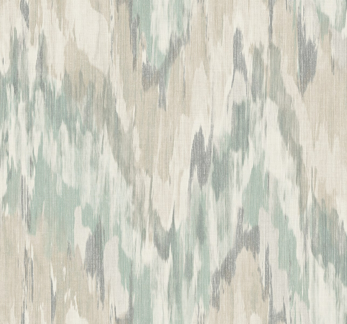 Bowdon Watercolor Stringcloth wallpaper in Clover colorway with soft watercolor abstract texture