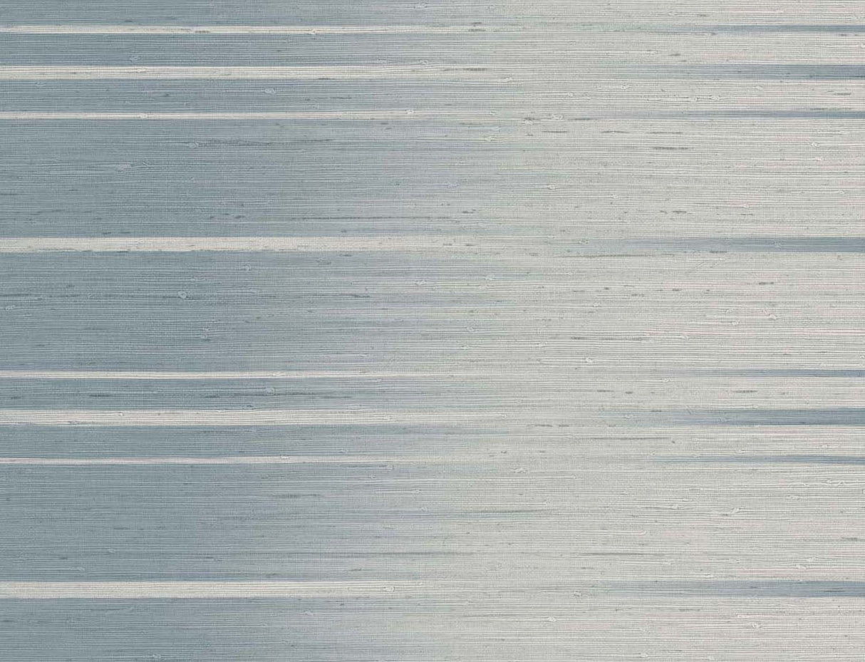 Horizon Ombre in Offshore blue-gray horizontal ombre stripe Type II vinyl wallpaper