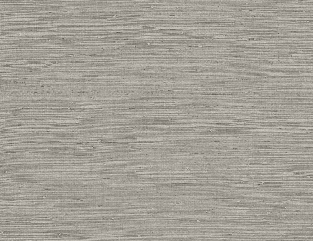 Seahaven Rushcloth wallpaper in Cove Grey with textured grasscloth look