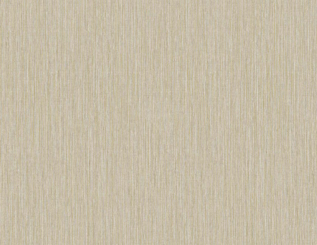 Vertical Stria wallpaper in sandstone with metallic gold vertical striations (Seabrook Designs TS80906)