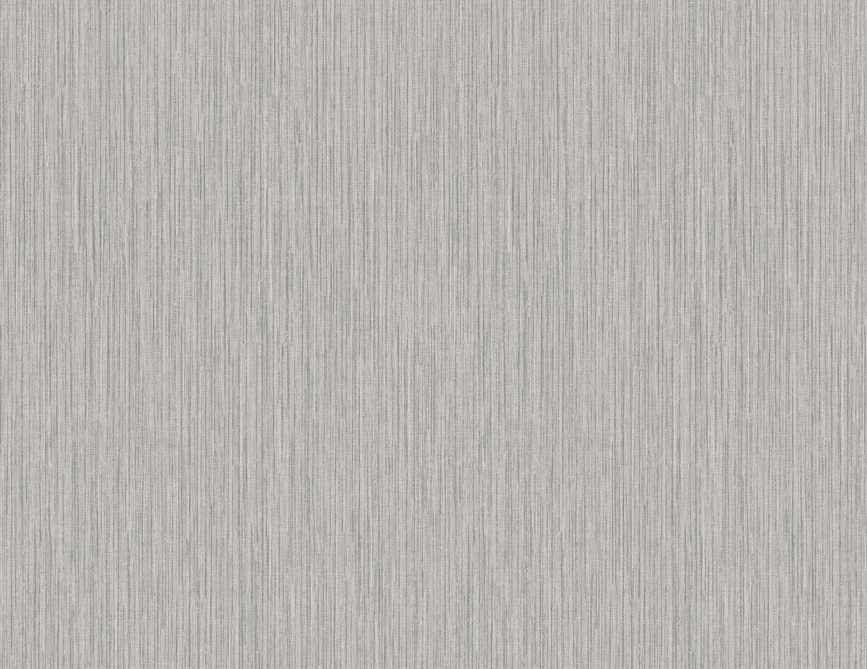 Vertical Stria in Silver Birch metallic grey stria texture wallpaper