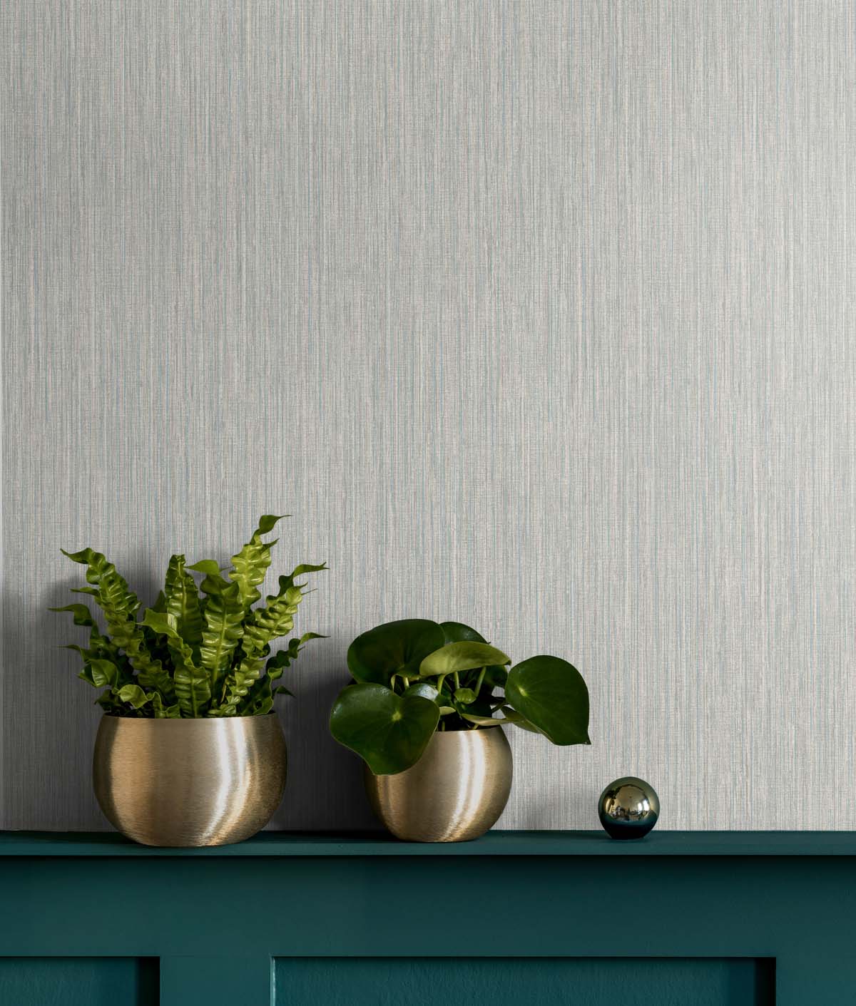 Vertical Stria Harbor Grey & Sky Blue by Even More Textures Textured Vinyl Wallpaper – Seabrook Designs TS80938